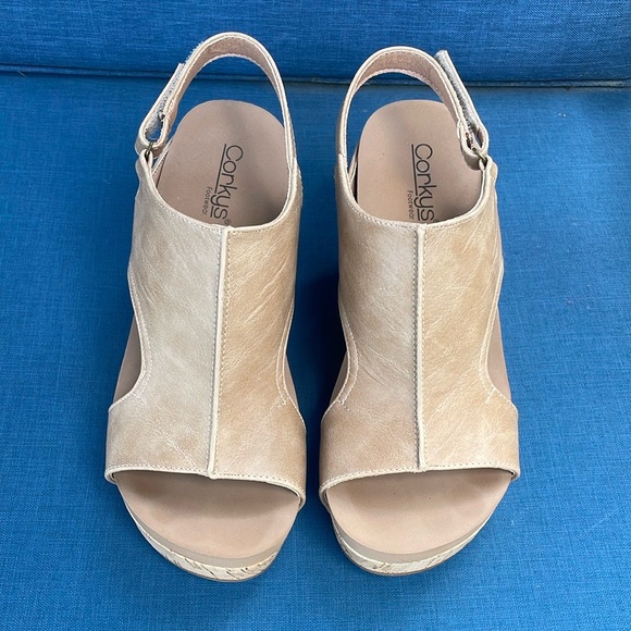 Corkys Tiffanee Studded Wedge Sandals - Picture 3 of 8